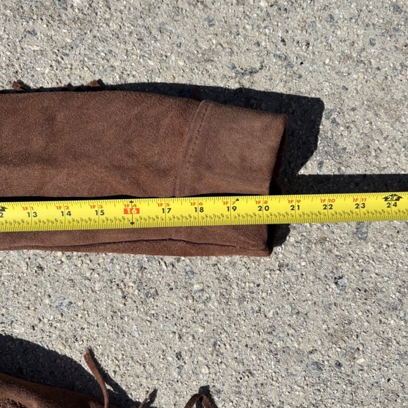 Vintage Brown Suede Fringe Western Jacket Womens Medium Planiformatic 70s Boho - Picture 4 of 9